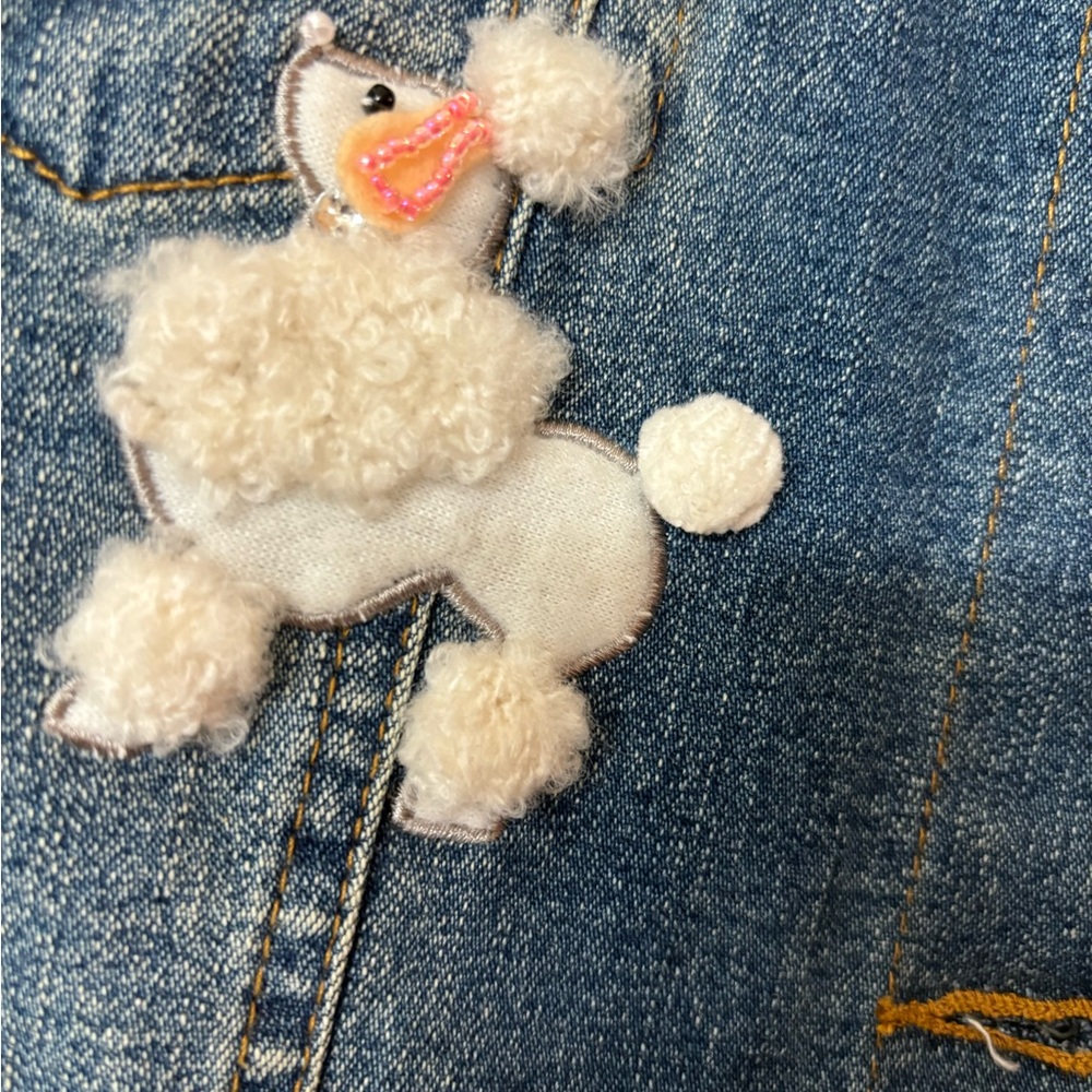 Pristine Condition Quacker Factory Poodle Denim J… - image 3